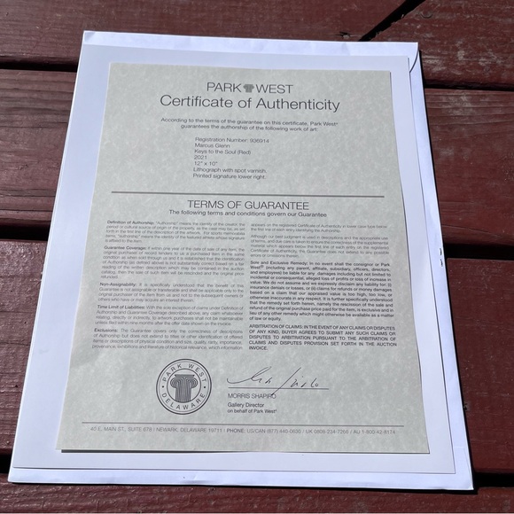 Marcus Glenn Lithograph “Keys To The Soul (Red) - Picture 6 of 9